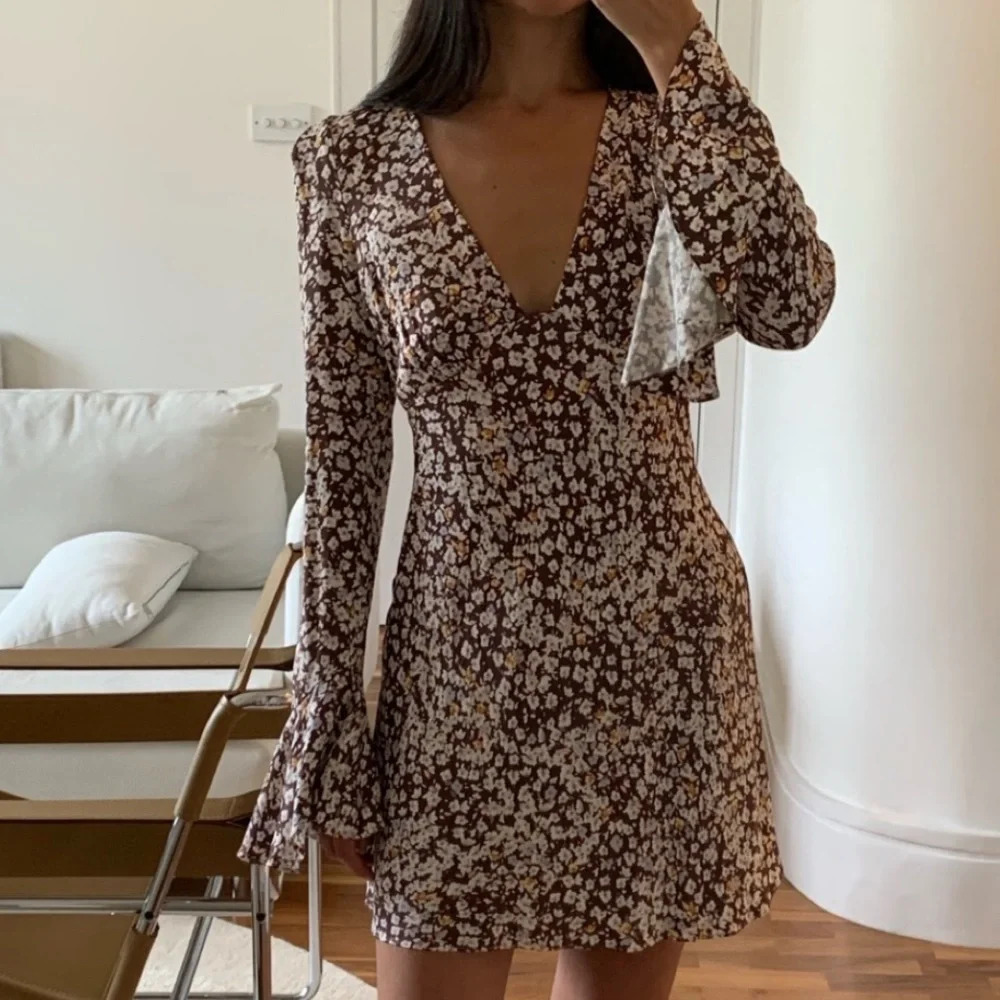 Shona Joy Frill Cuff Bias Mini Dress